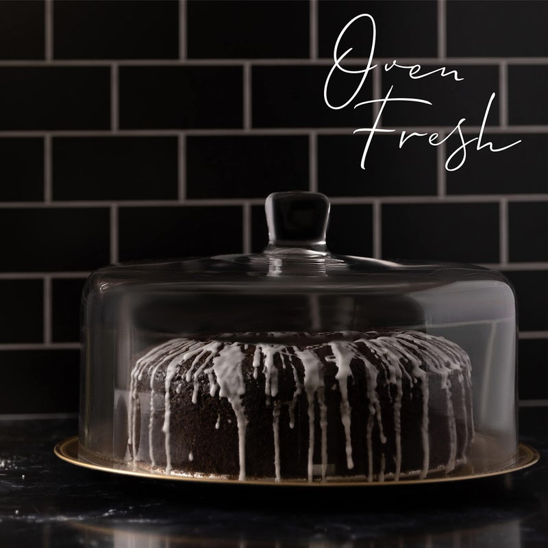 Galashield Glass Cake Dome, Cake Cover Lid for Freshness and Display | 12" Diameter - Image 2